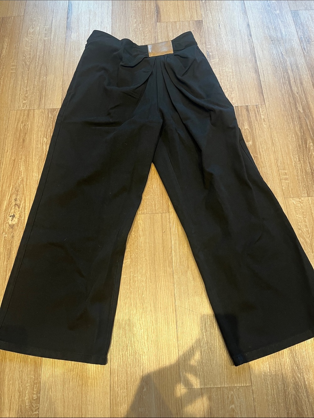 Commense Black Wide Leg Flare Jeans